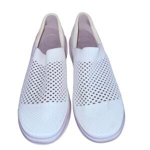 Naturalizer BZees Charlie White Knit Slip-on Comfort Sneaker size 9M